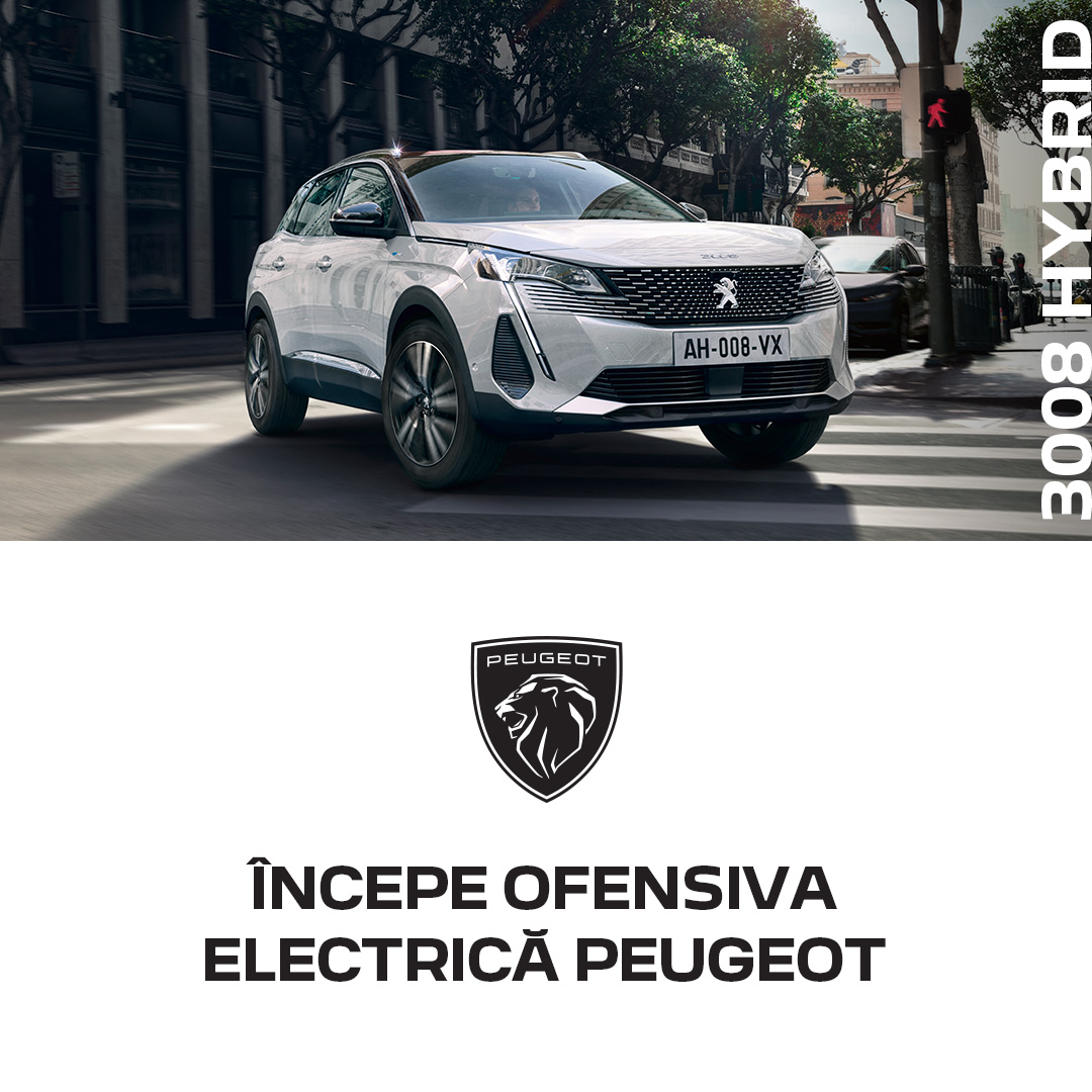OFENSIVA ELECTRICĂ – PEUGEOT 3008 HYBRID