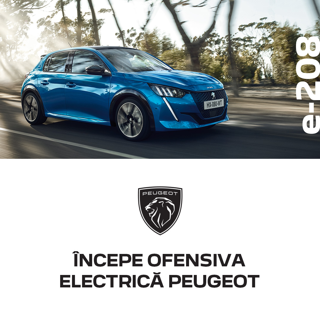 OFENSIVA ELECTRICĂ – PEUGEOT e-208