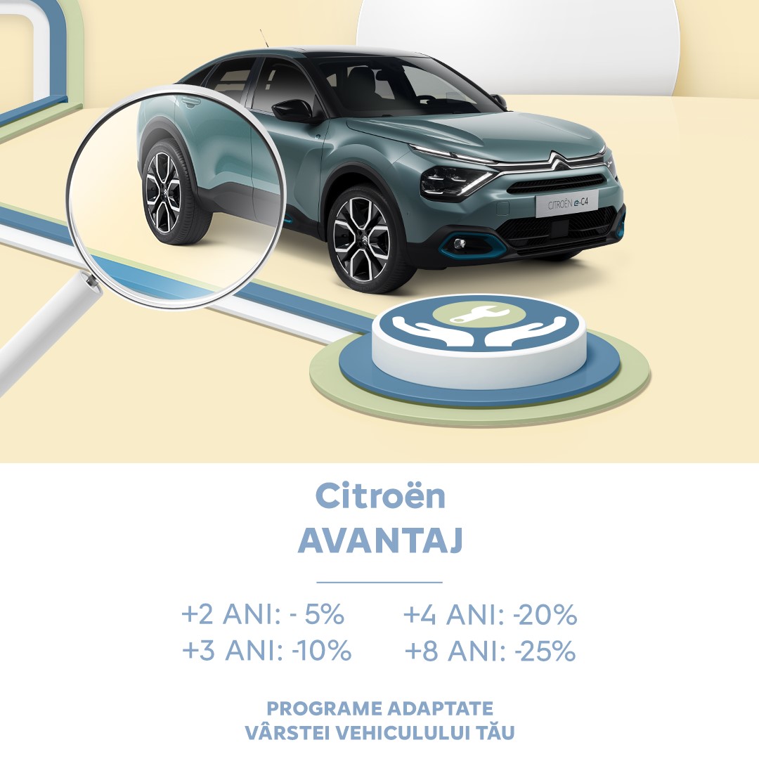 PROMOȚIE SERVICE: pana la -25% cu CITROEN AVANTAJ